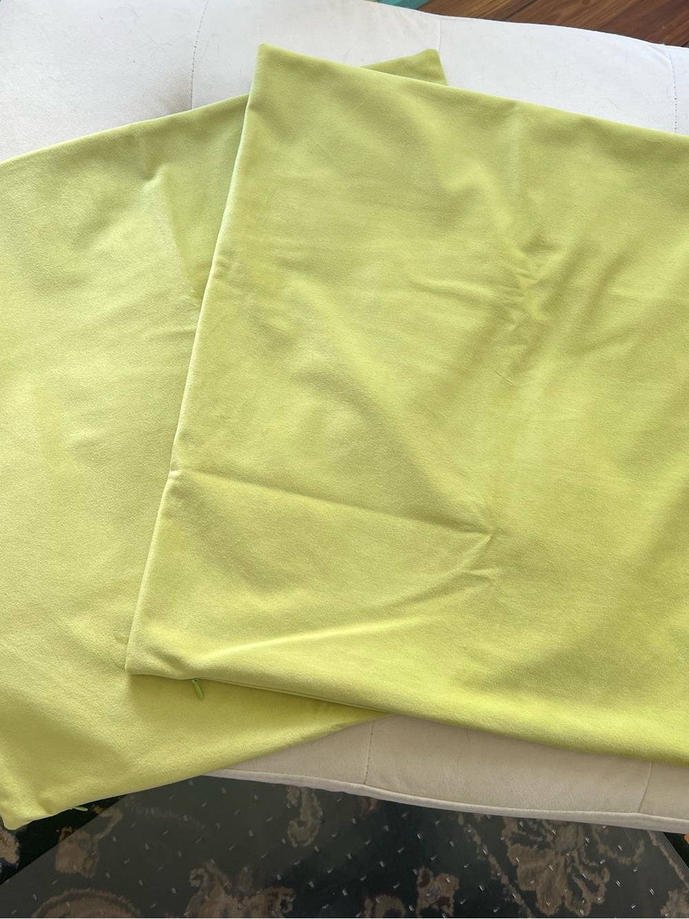 Amazon Lime Green Decorative Pillow Covers - Bright Solid Color
